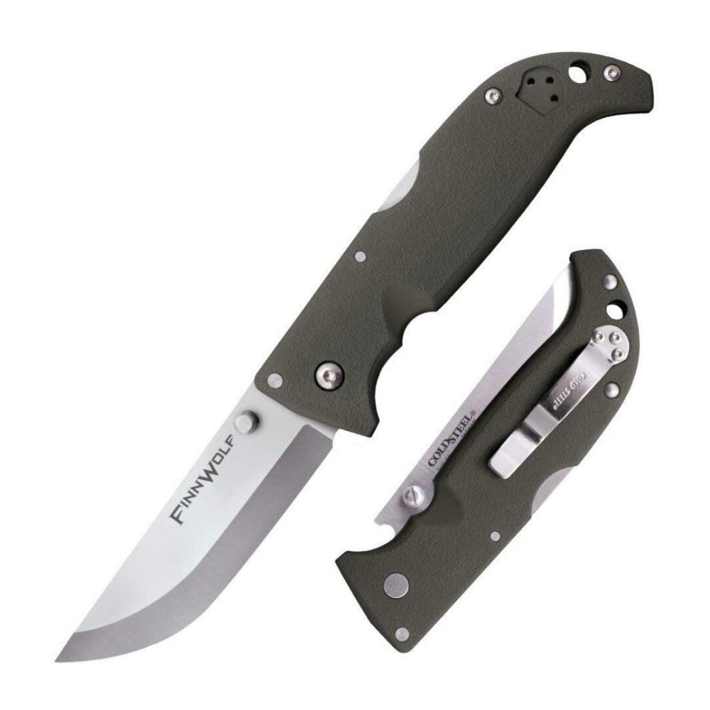 Cold Steel Finn Wolf Folding Knife – Scandinavian-Style Outdoor EDC Knife | Blaze Orange, Blue, Red (Models 20NPJ / 20NPLUZ / 20NPRDZ)